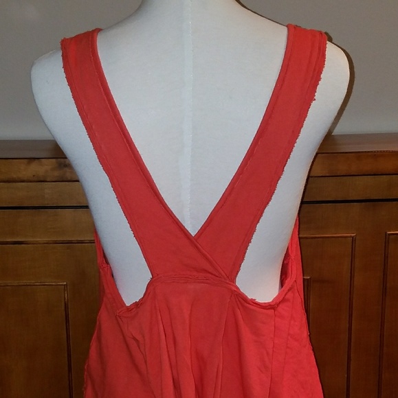 Free People Tank Orange/Red - Picture 3 of 6